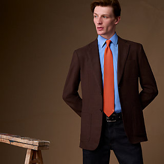 Unie Fer a Cheval tie - Blue | Hermès USA